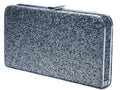 Glitter Silver Couture Bag, Lady Glitz Rectangle