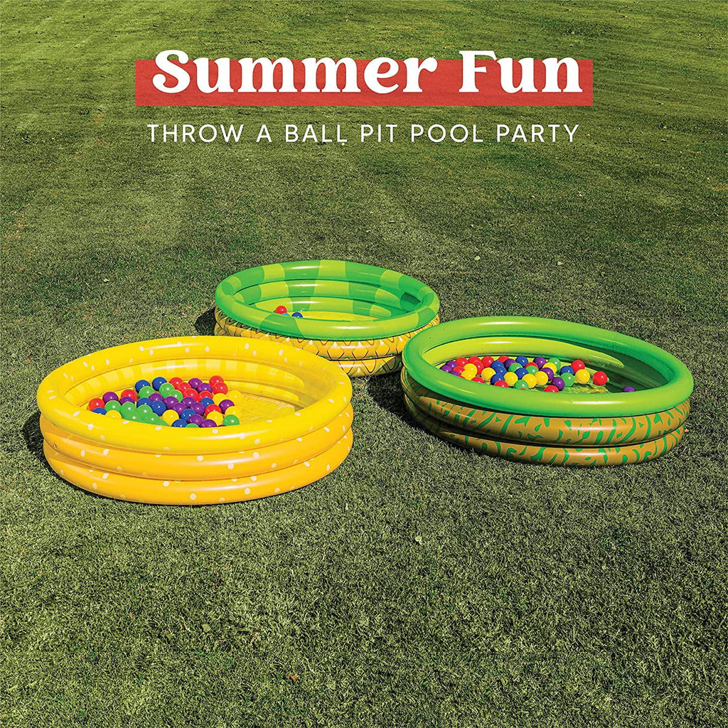 Pool 45 Ball Pit 10 Summer Kiddie Swimming Pools Lemon Avocado Pineapple Fun Set Inflatable Inflatable X Pool Baby for Packs Kiddie Pool Pool Kids liquid 3