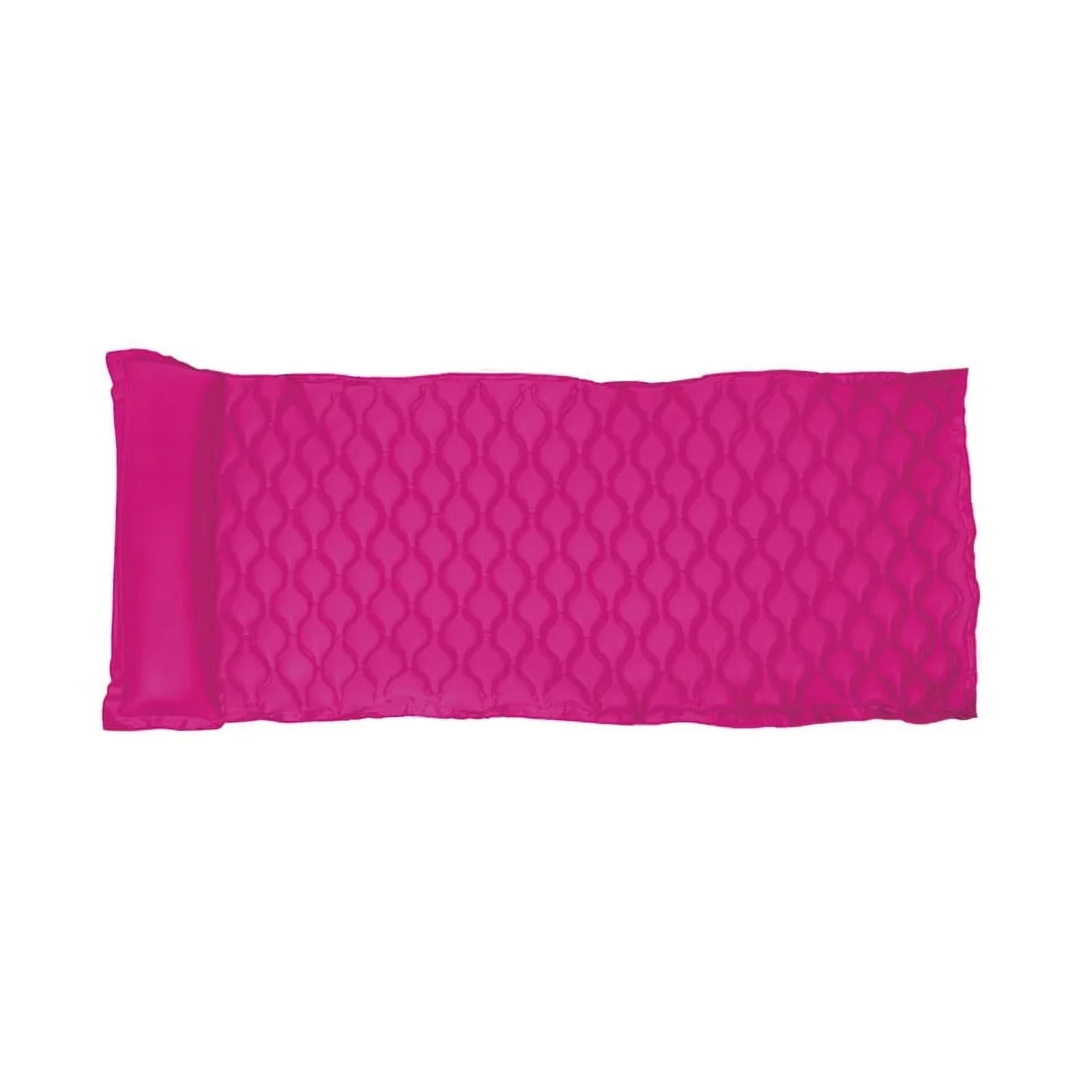 85" Roll 1-Person Air Pool Inflatable - 'N' Go Mattress Pillow with Swimming Pink