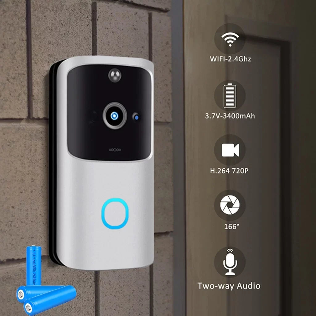 Doorbell Wifi Audio Motion Operated Ios&Android Camera Vision & Speaker Hd Wireless Night Doorbell Video for
