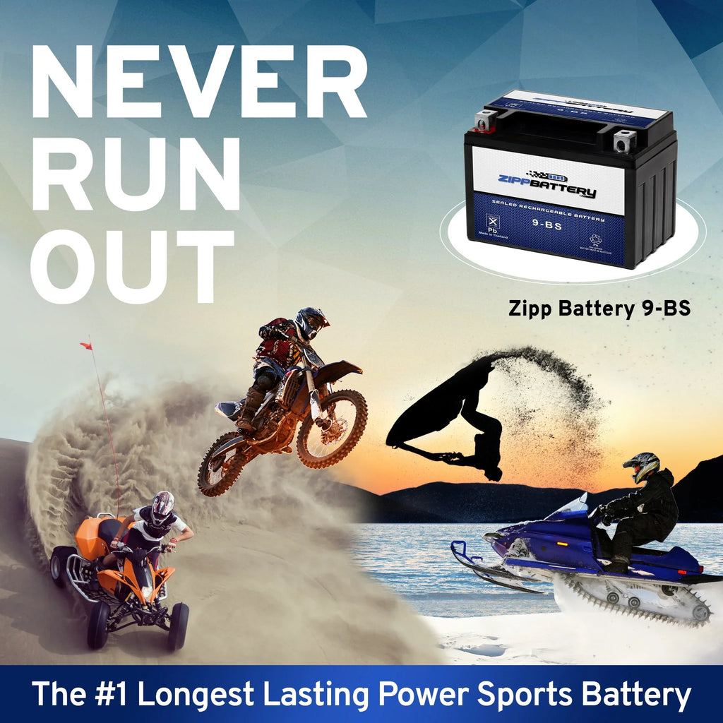 Volt,8 YTX9-BS Battery 97-'09 (9-BS Battery CCA) 12 120 Motorcycle 600cc Suzuki Zipp Ah, Gsx-r600 for
