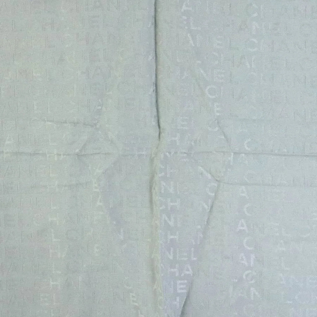 silk Pre-Owned (Good) muffler ladies scarf gray