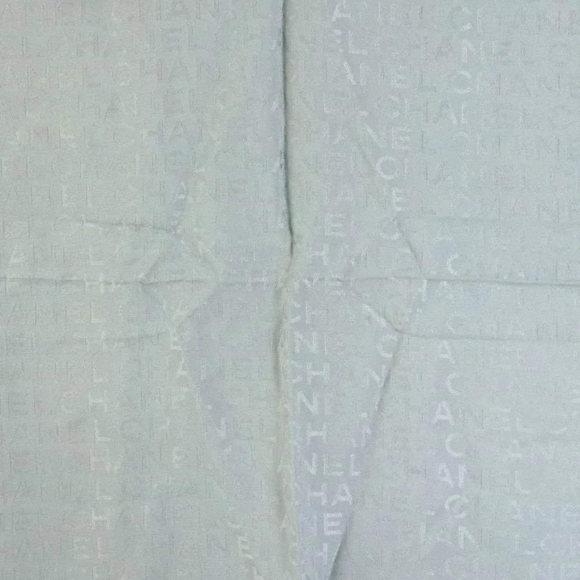 silk Pre-Owned (Good) muffler ladies scarf gray