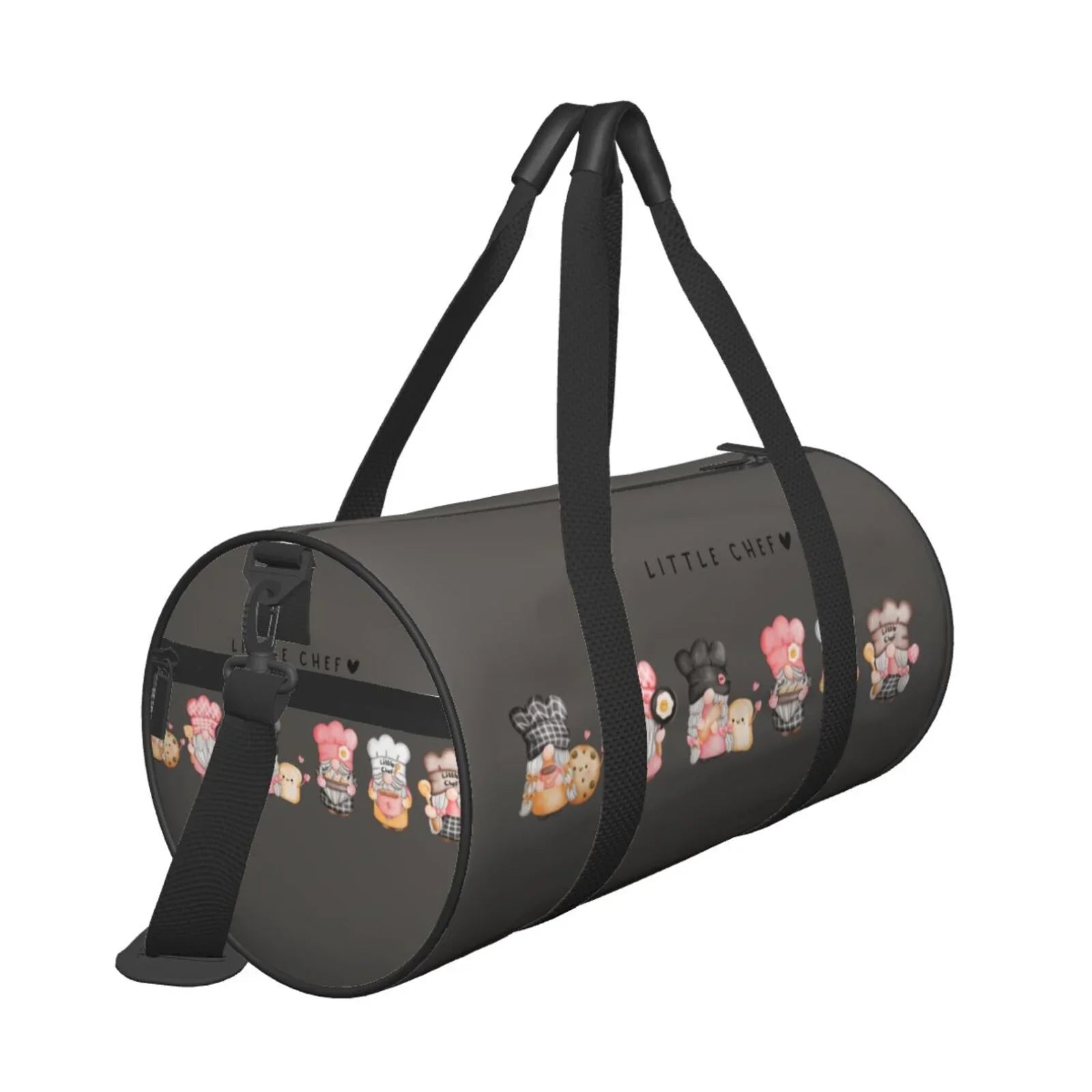 Baker and Bag Gym Large Travel Sports with Pocket Coaee Compartment Bag Cylinder Capacity Gnome Bag Luggage Waterproof