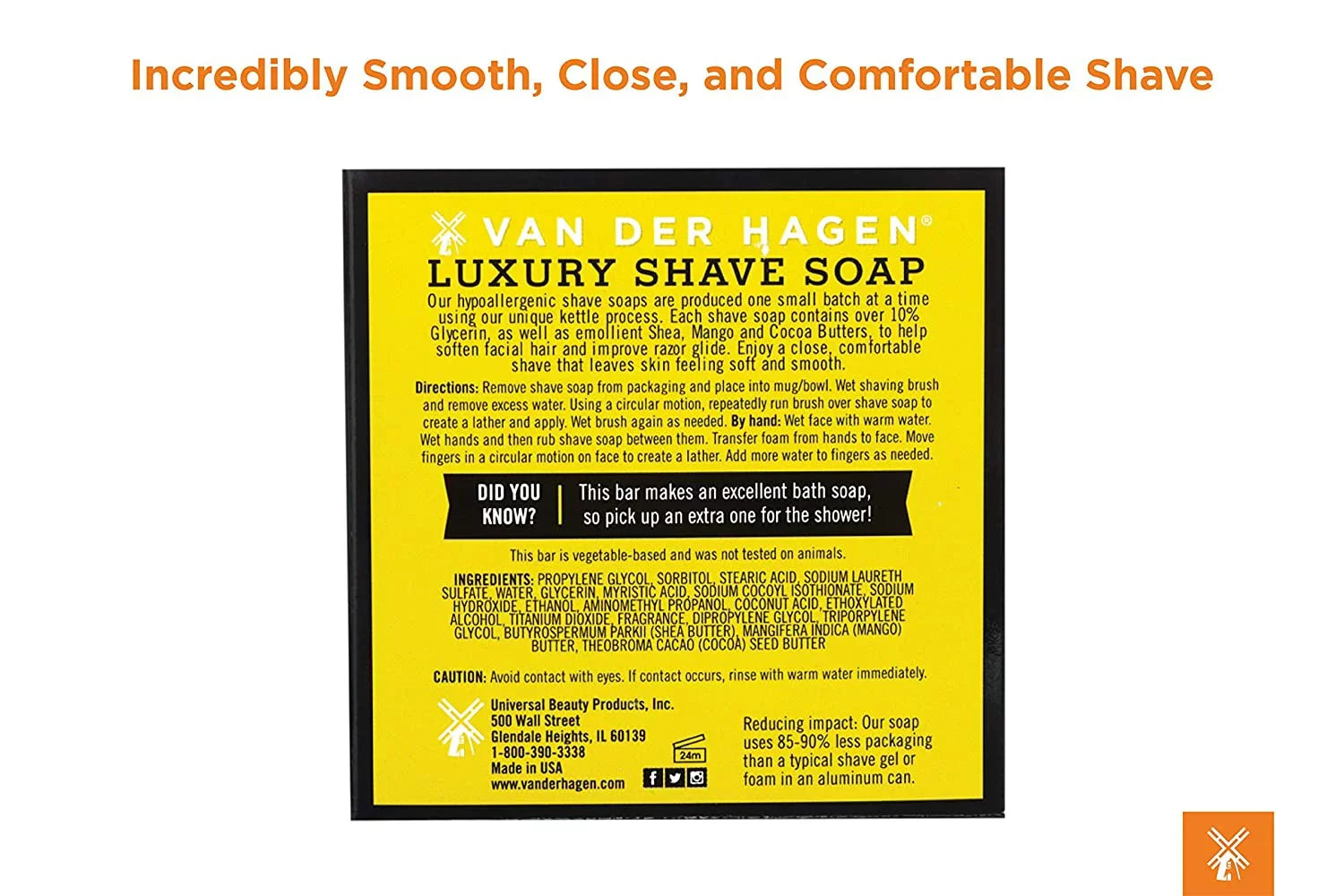 oz (Pack Der Soap 3.50 Men's Luxury Scented of 6) Van Hagen
