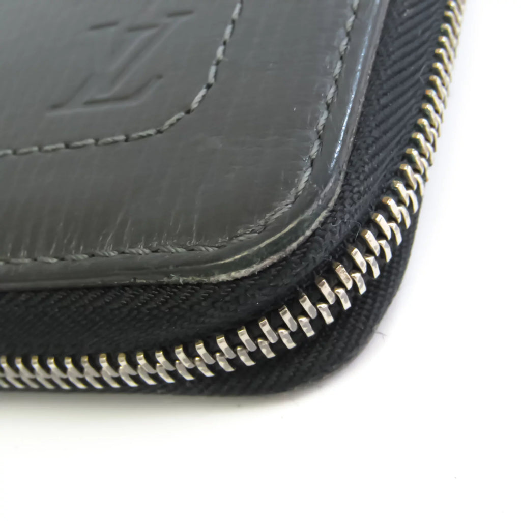 (Good) Zippy Organizer Wallet Utah Leather (bi-fold) M97026 Pre-Owned Basalt Men's Long