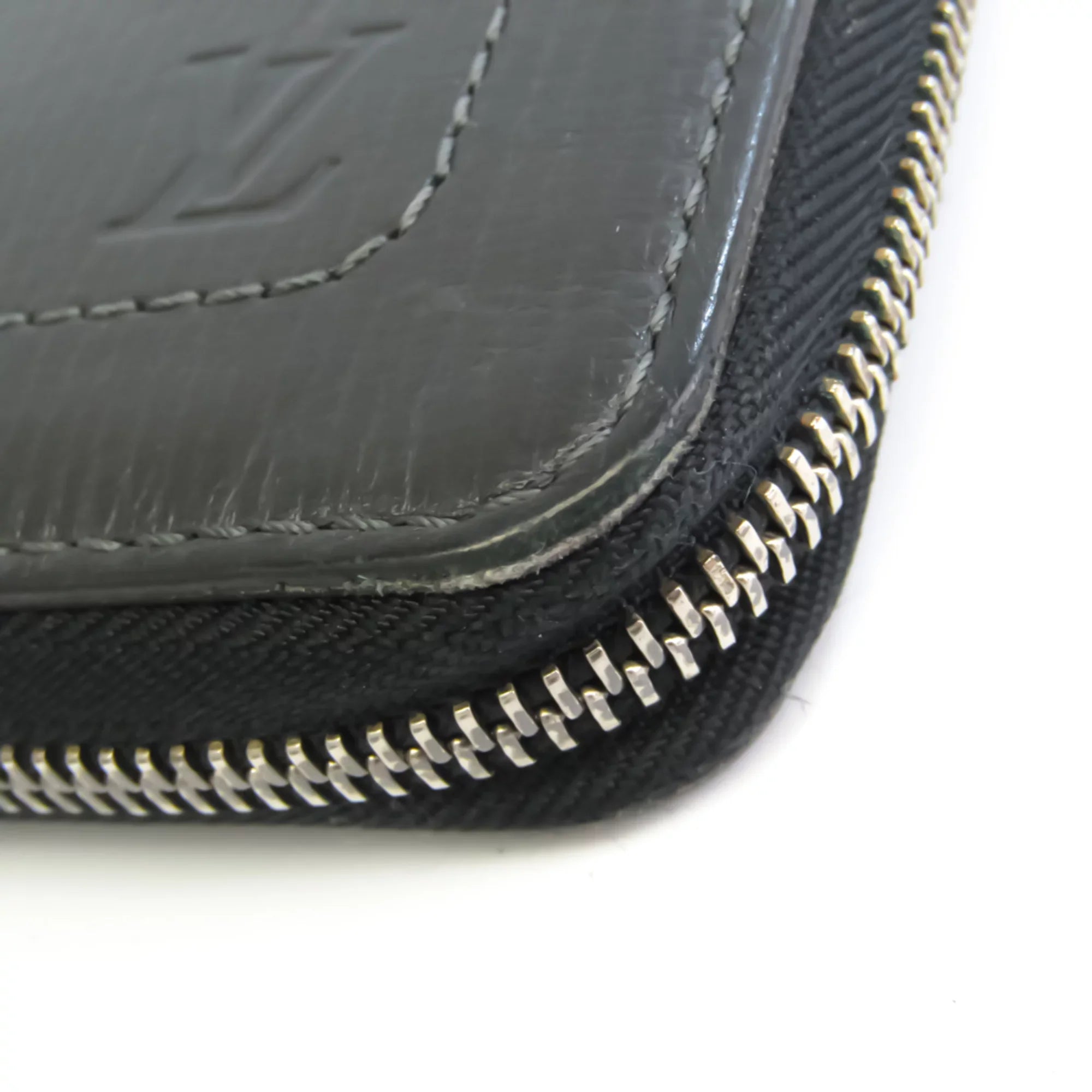 (Good) Zippy Organizer Wallet Utah Leather (bi-fold) M97026 Pre-Owned Basalt Men's Long