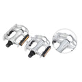 Cycling Mountains 2Pcs Bicycle Black Silver Appropriate Unique Pedals Bargains bike Off-Road Alumnium Tone Alloy for