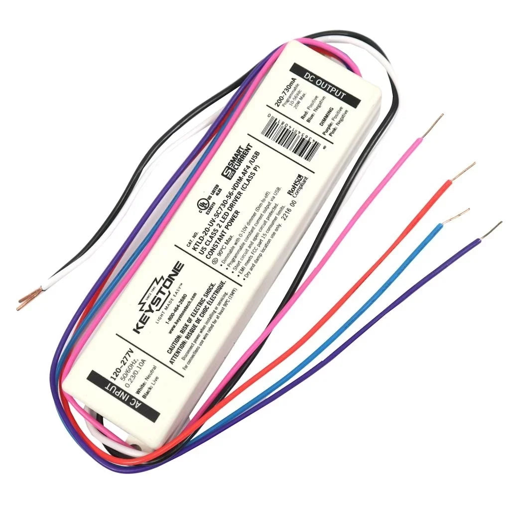 /USB) Programmable Keystone Driver 20 14081 watt volt - USB-C (KTLD-20-UV-SC730-56-VDIM-AF4 120/277