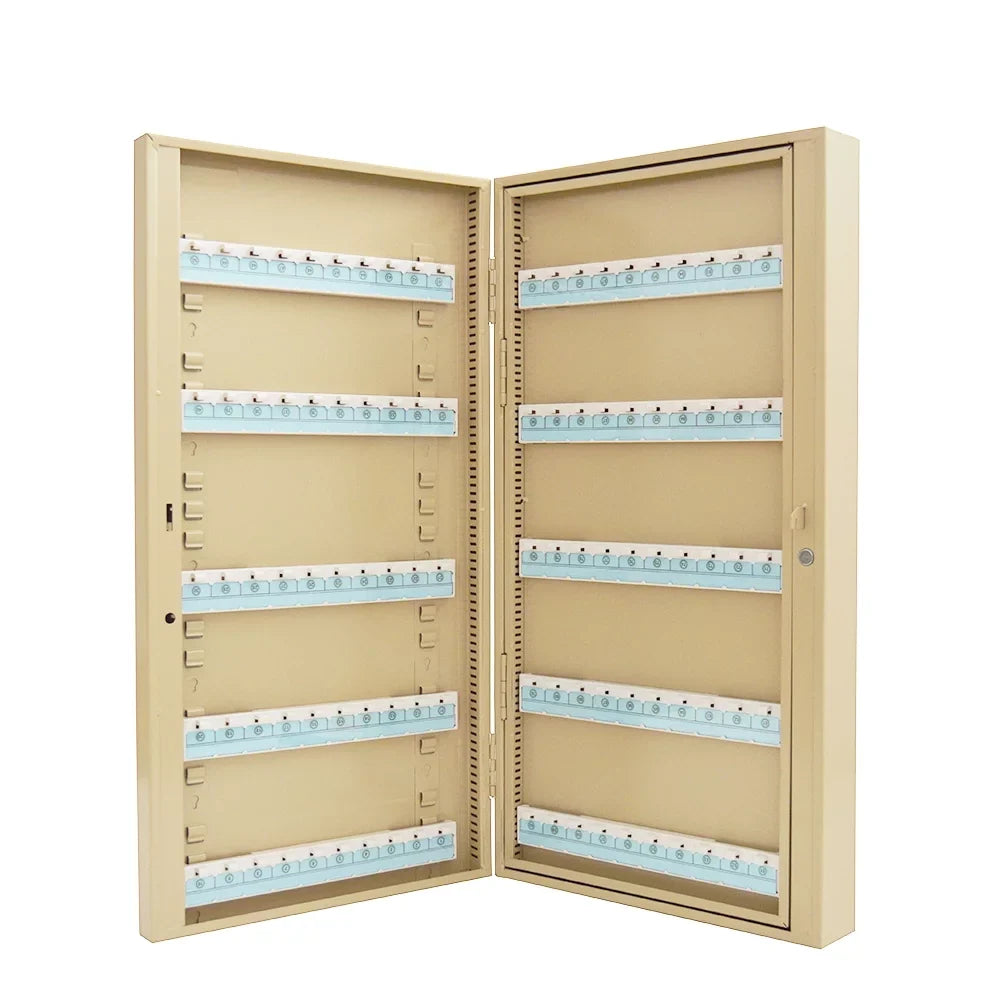 TECHTONGDA Key Lock Cabinet Cards 200 Key Storage Mount Wall Key Hooks Cabinet Organizer Box with