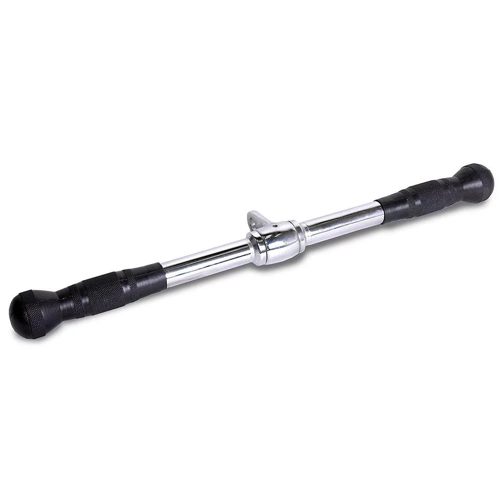 Handgrips, Straight Inches Cable 20 USA Bar Deluxe Gym Rubber with Maniac Home Attachment Fitness