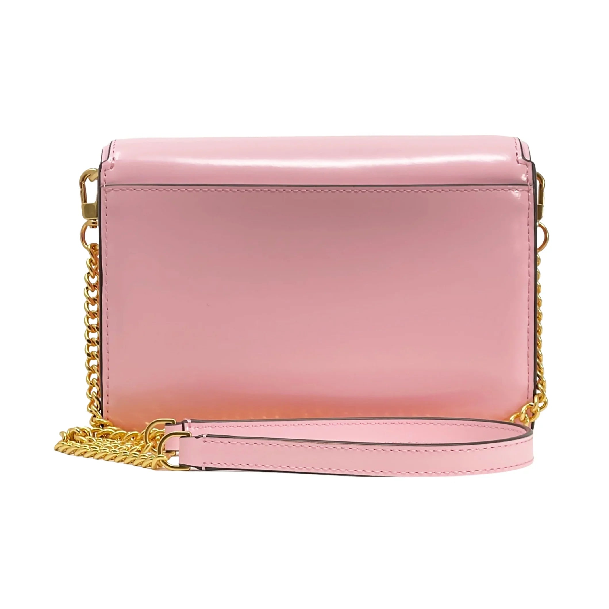 Emerson Burch Bag Women's Leather Tory Chain Crossbody (Pink Patent Wallet Plie)