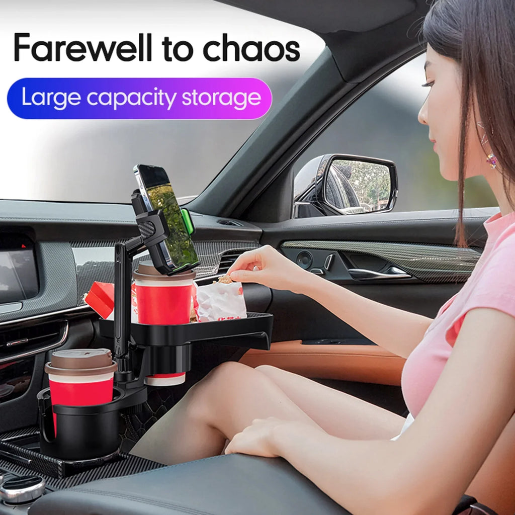 S, Expander Back Phone Tray, Adjustable Convenient Cup dimension Seat Organizer, Holder, for Mobile Base, Front Holder, Multifunctional Travel 360° Auto Car Car Rotation OWSOO with