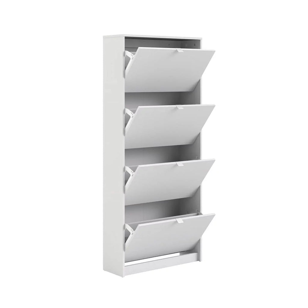 White Drawer in Contemporary Shoe Cabinet 4 Allora