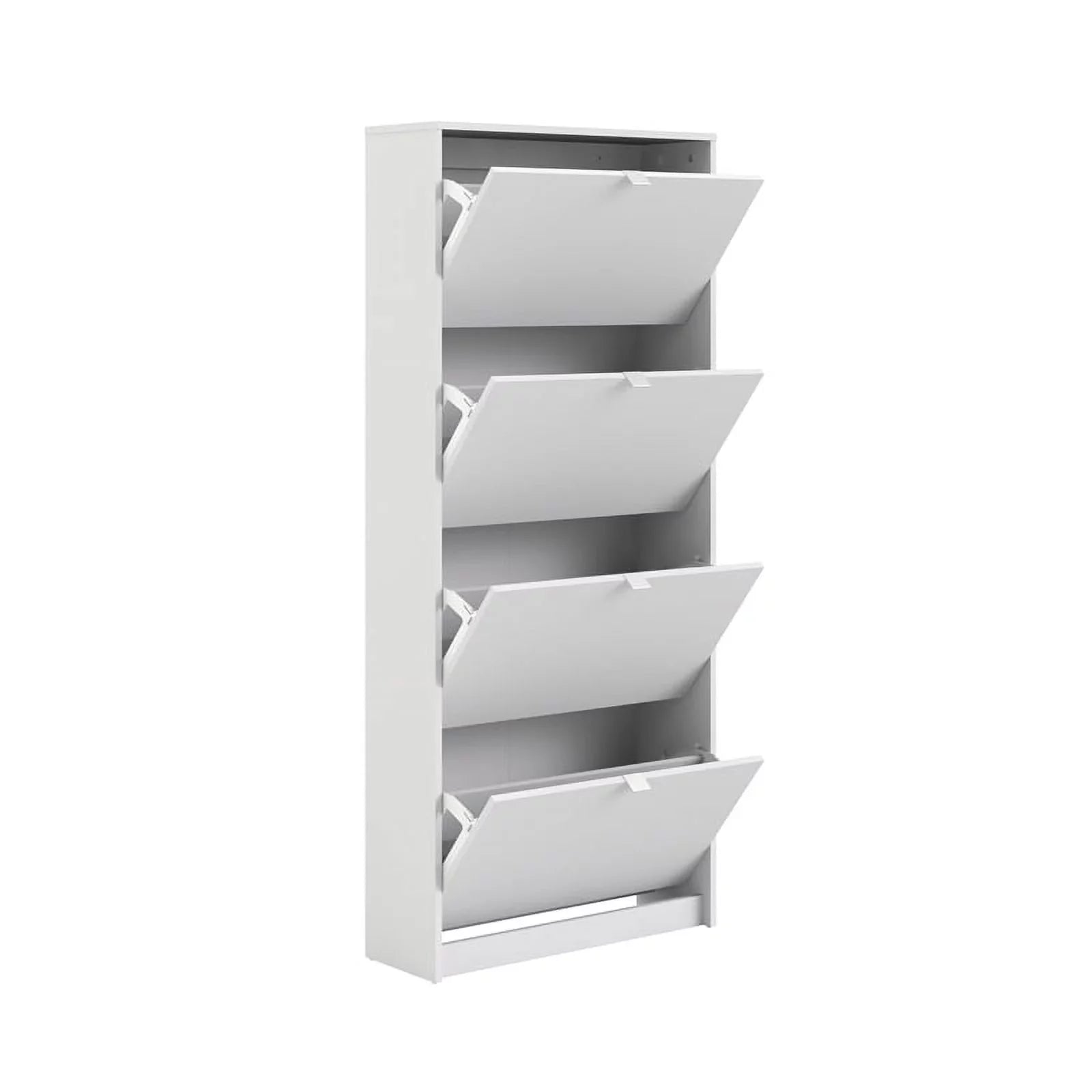 White Drawer in Contemporary Shoe Cabinet 4 Allora