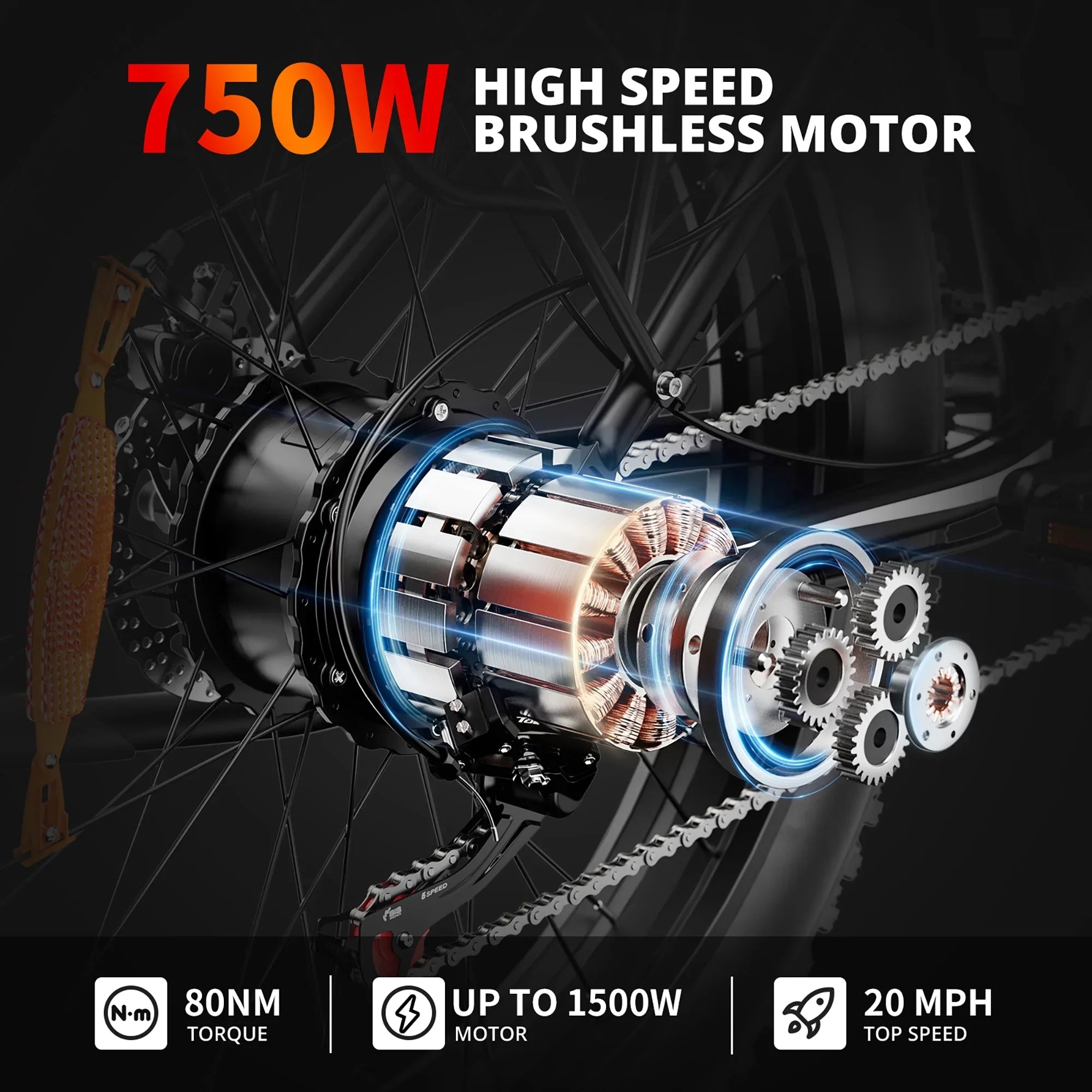 Removable with UL2849 15Ah Tire Electric Bicycle,Dual AMYET Absorber Shock Mountain Electric 48V Ebike Adults,750W &65 Commuter 7 Speed Bike for Bicycle Miles Gears,26" Fat Battery,19MPH EB26 Electric