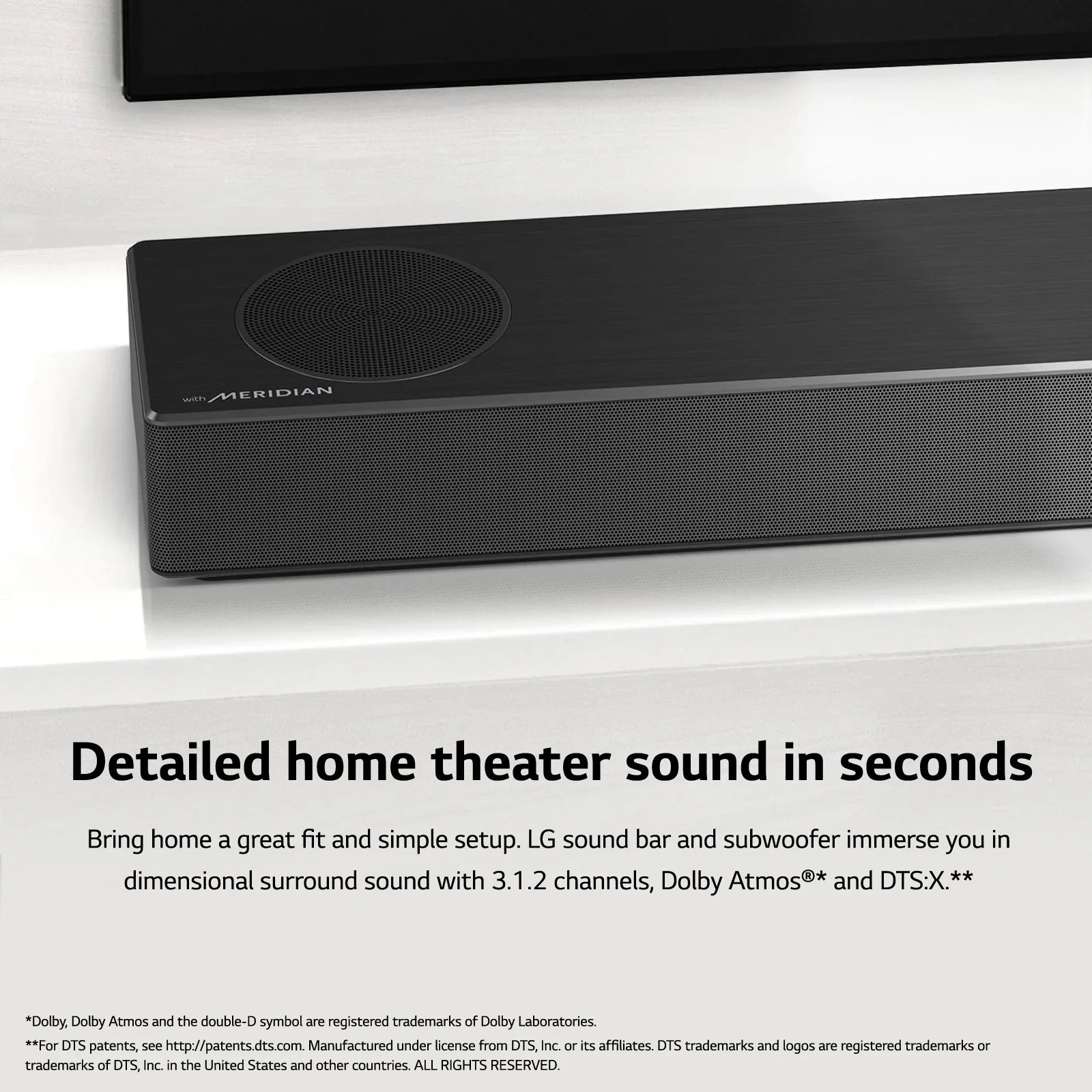 with Soundbar 3.1.2 Res High Restored Pass-Through, Dolby and Atmos Audio 4K (Refurbished) SPM7A LG Channel