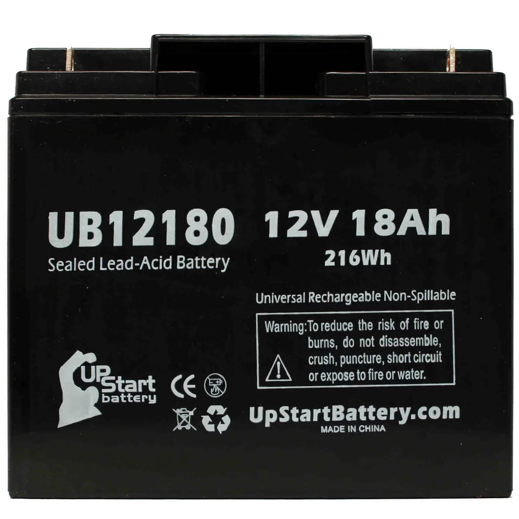 (12V, Terminal, Replacement Universal INTRA - PUMP Pack AGM, Datascope UB12180 AORTA 18000mAh, Battery Acid SLA) Compatible 100 SYSTEM - 18Ah, Sealed Lead T4 4x Battery