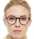 CHIARI OCCI For Lightweight Women(Purple,3.0) Glasses Acetate Designer Stylish Reading frame
