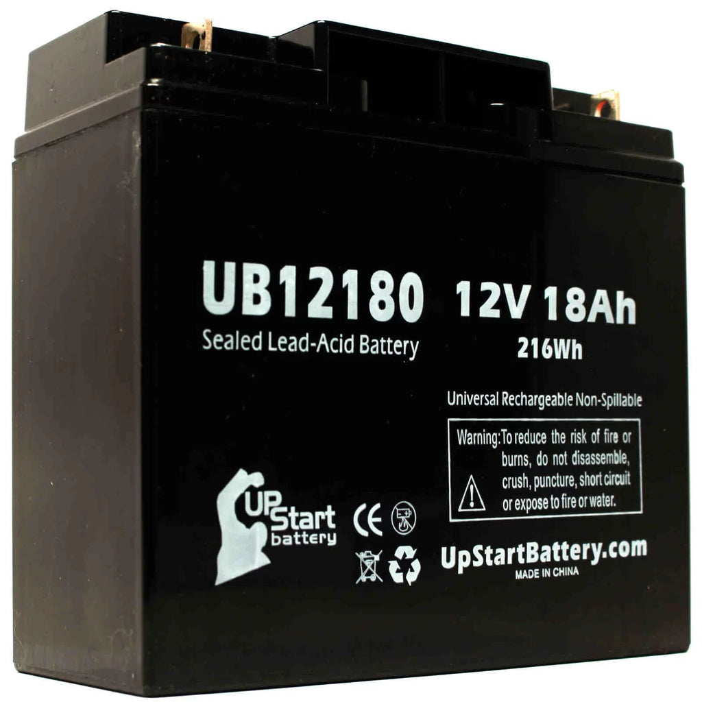 (12V, Terminal, Replacement Universal INTRA - PUMP Pack AGM, Datascope UB12180 AORTA 18000mAh, Battery Acid SLA) Compatible 100 SYSTEM - 18Ah, Sealed Lead T4 4x Battery