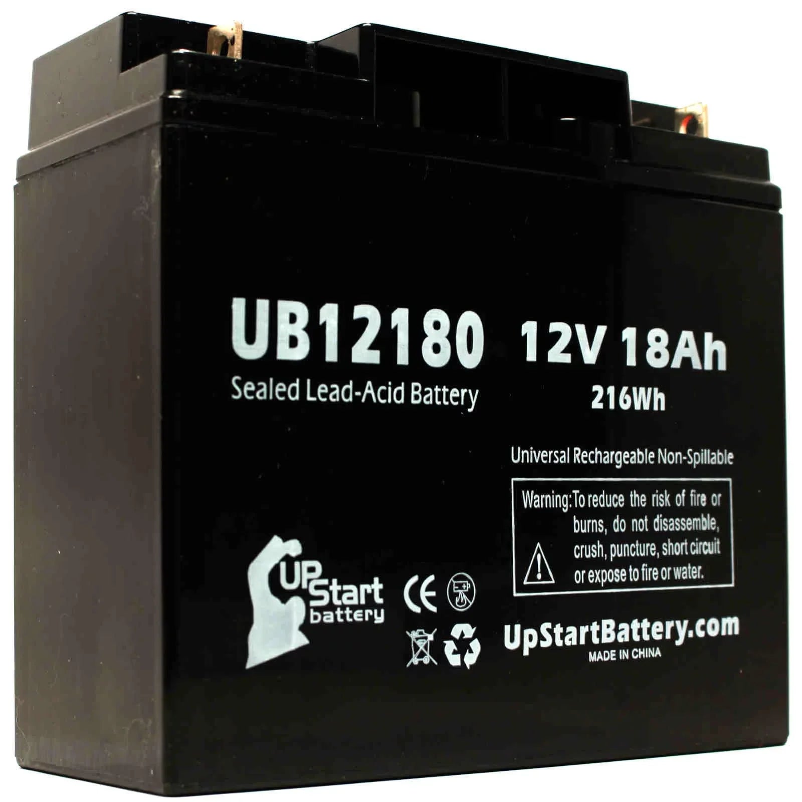 (12V, Terminal, Replacement Universal INTRA - PUMP Pack AGM, Datascope UB12180 AORTA 18000mAh, Battery Acid SLA) Compatible 100 SYSTEM - 18Ah, Sealed Lead T4 4x Battery