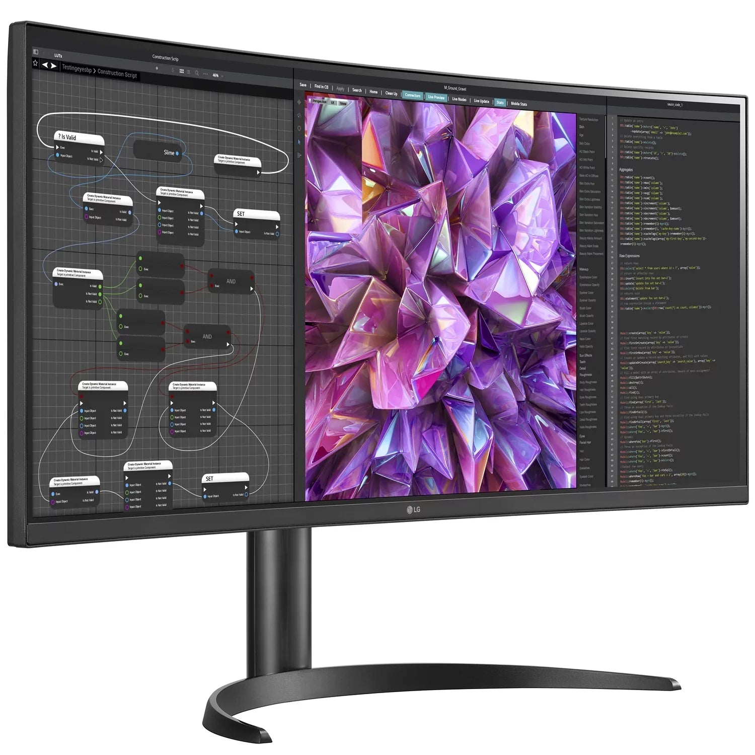 KVM 34" Curved 34WQ75C-B QHD LG 10 IPS Monitor UltraWide Built-in HDR