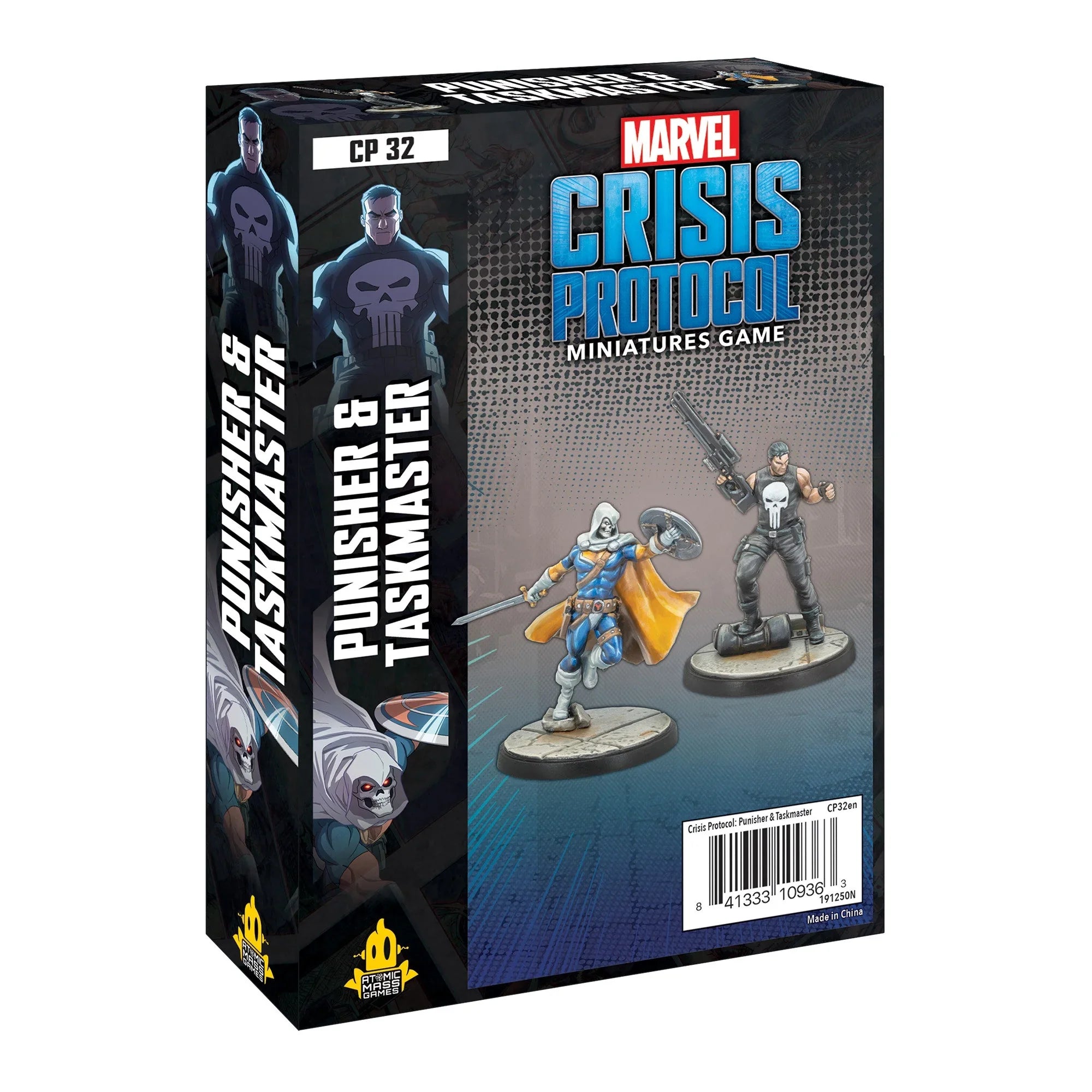 Games Crisis Pack Mass Atomic (CP32en) Taskmaster Marvel and Protocol: Punisher