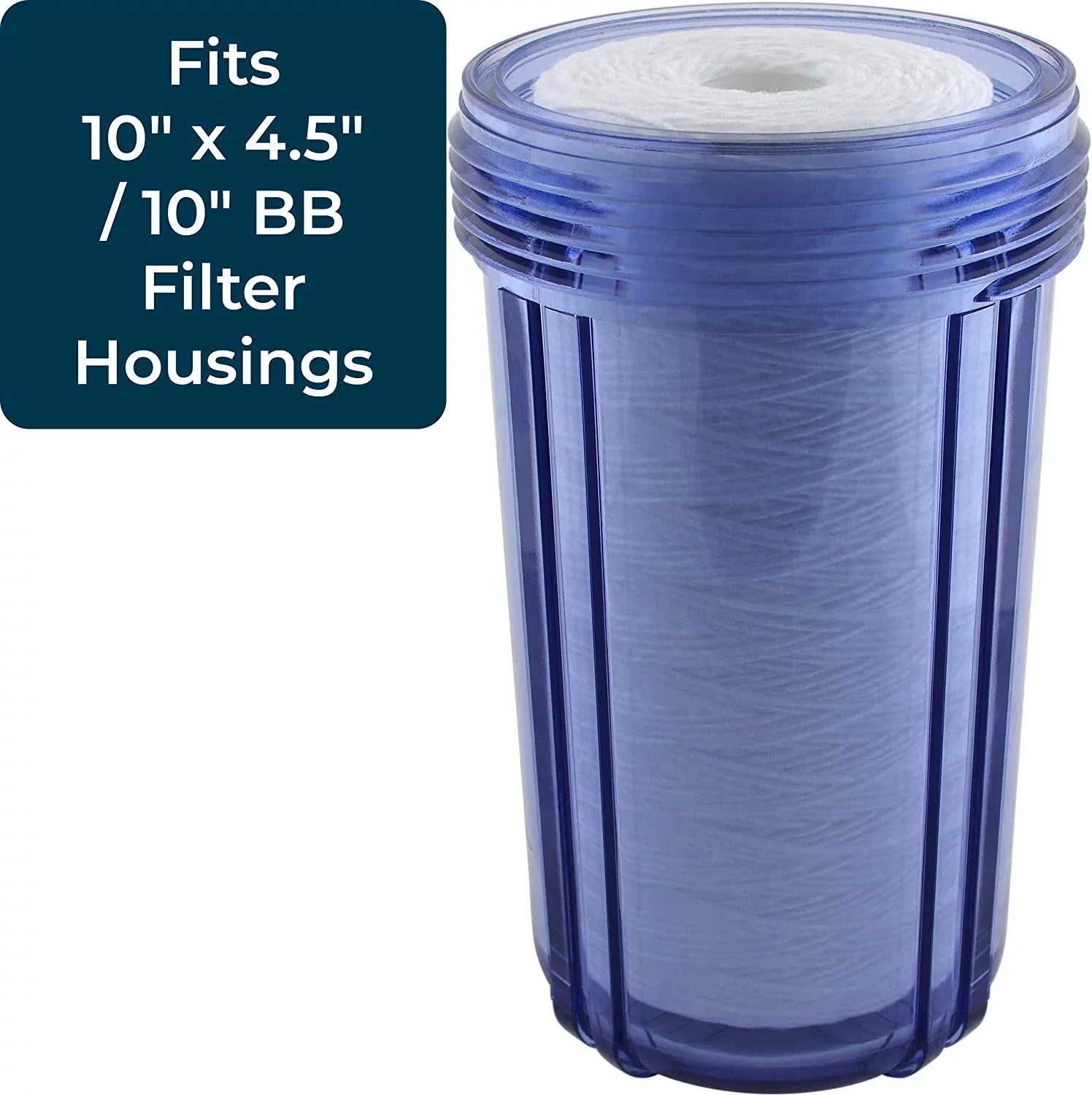 Filter 8) Polypropylene SP-WP25-BB WP25BB97P 355216-43 CW25-BBS 10x4.5 liquid Micron Cartridge (Case SpiroPure 25 String-Wound of
