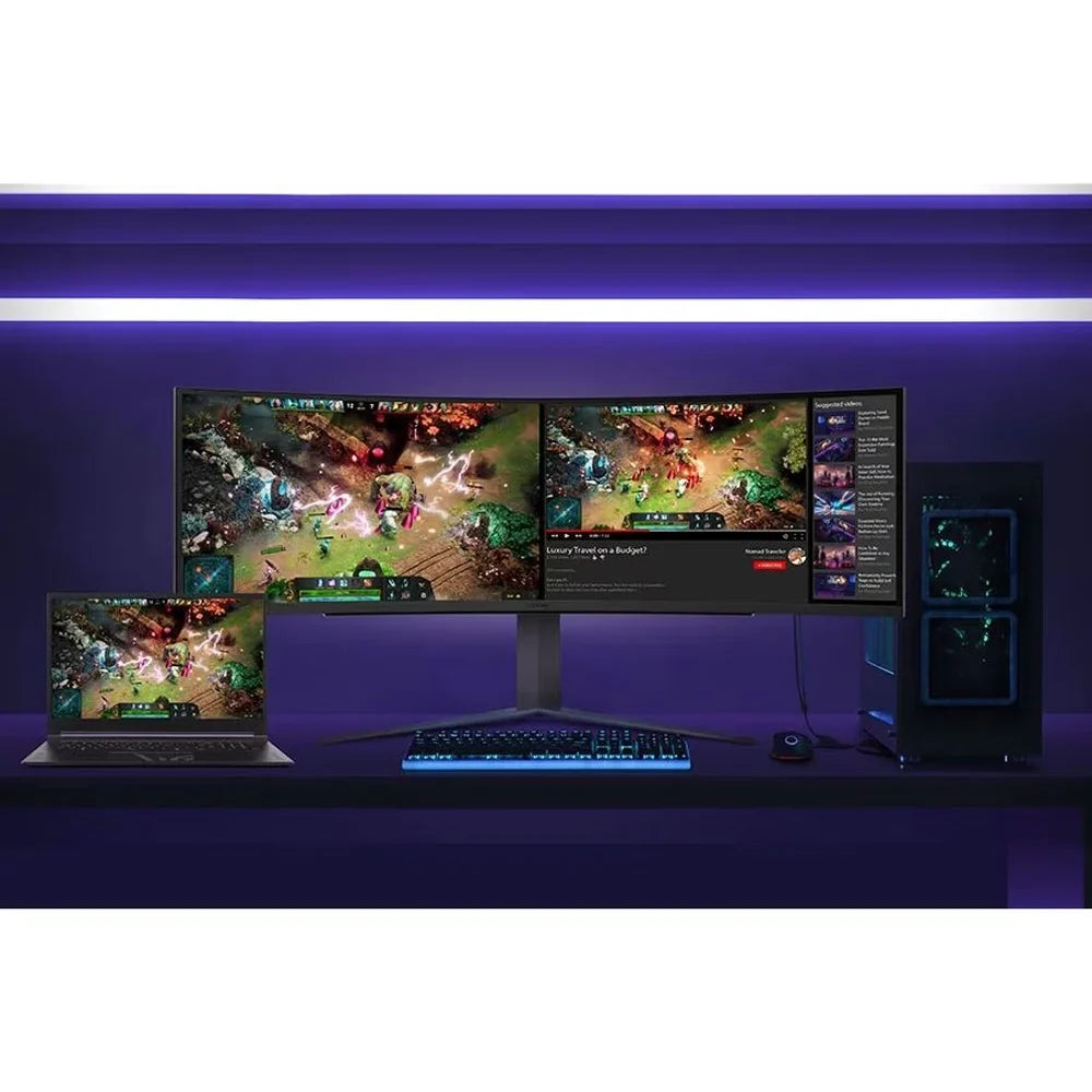 Curved Black LG 1000, with DisplayHDR 240Hz Box Monitor DQHD 1ms Open 49GR85DC-B 49" VESA Ultragear