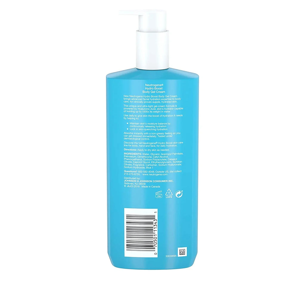 Boost N 6) Acid, with Hydrating for Cream Cream Absorbing of Non-Greasy Gel Hydro Neutrogena Hyaluronic Body (Pack Fast and