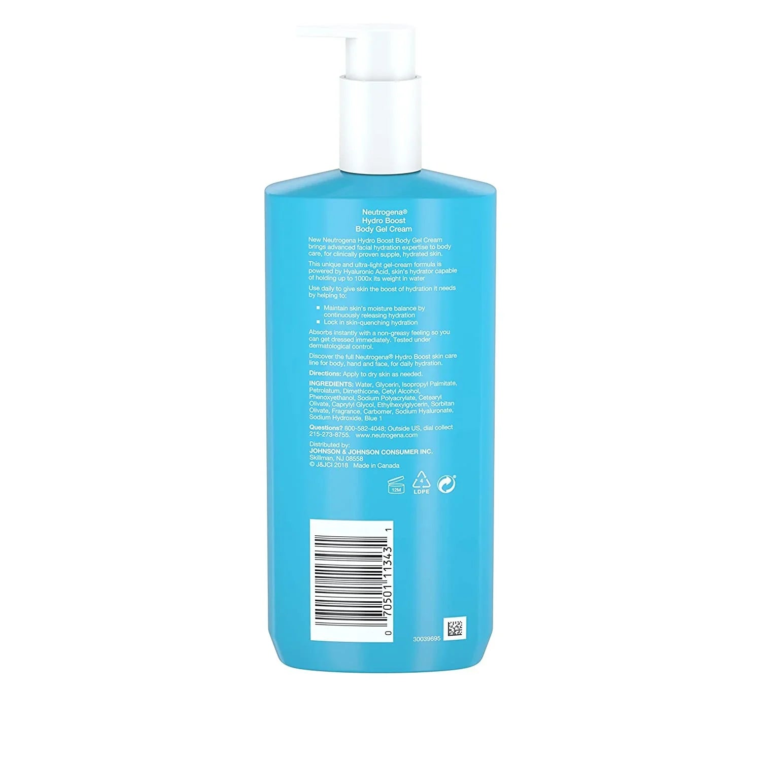 Boost N 6) Acid, with Hydrating for Cream Cream Absorbing of Non-Greasy Gel Hydro Neutrogena Hyaluronic Body (Pack Fast and