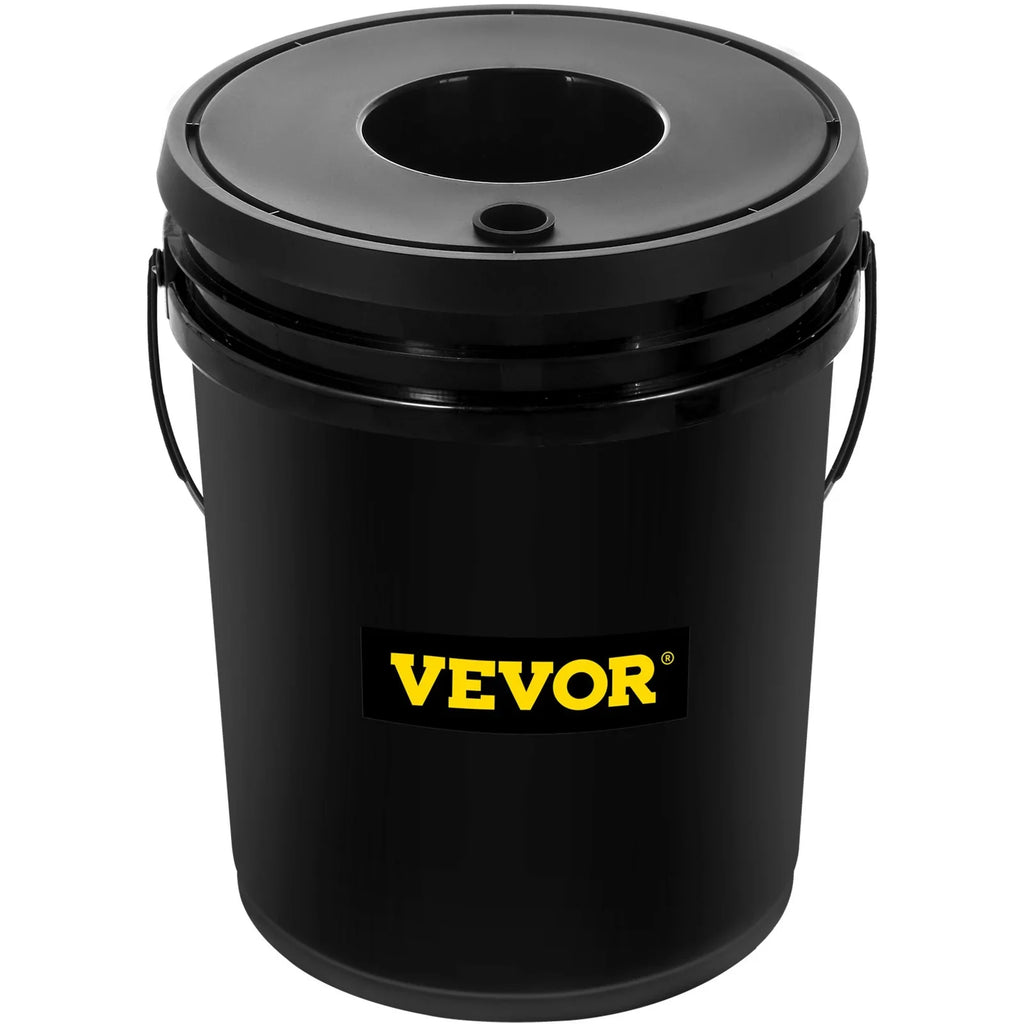 Leafy Vegetables with VEVOR Indicator DWC Kit, for Air Grow System Stone liquid 5-Gallon, Hydroponic 4-Bucket & Level Pump, Indoor/exterior