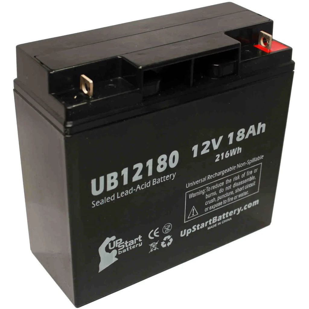 (12V, Terminal, Replacement Universal INTRA - PUMP Pack AGM, Datascope UB12180 AORTA 18000mAh, Battery Acid SLA) Compatible 100 SYSTEM - 18Ah, Sealed Lead T4 4x Battery