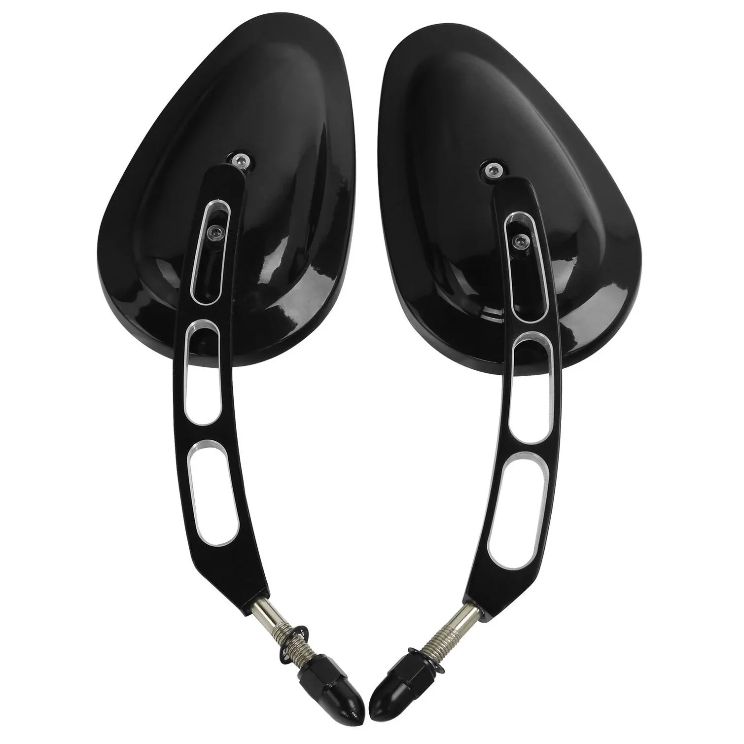 View 2005-2017 Deluxe 2016 Black Harley Softail Teledu Rear Fits Mirrors 8mm FLSTN Fits