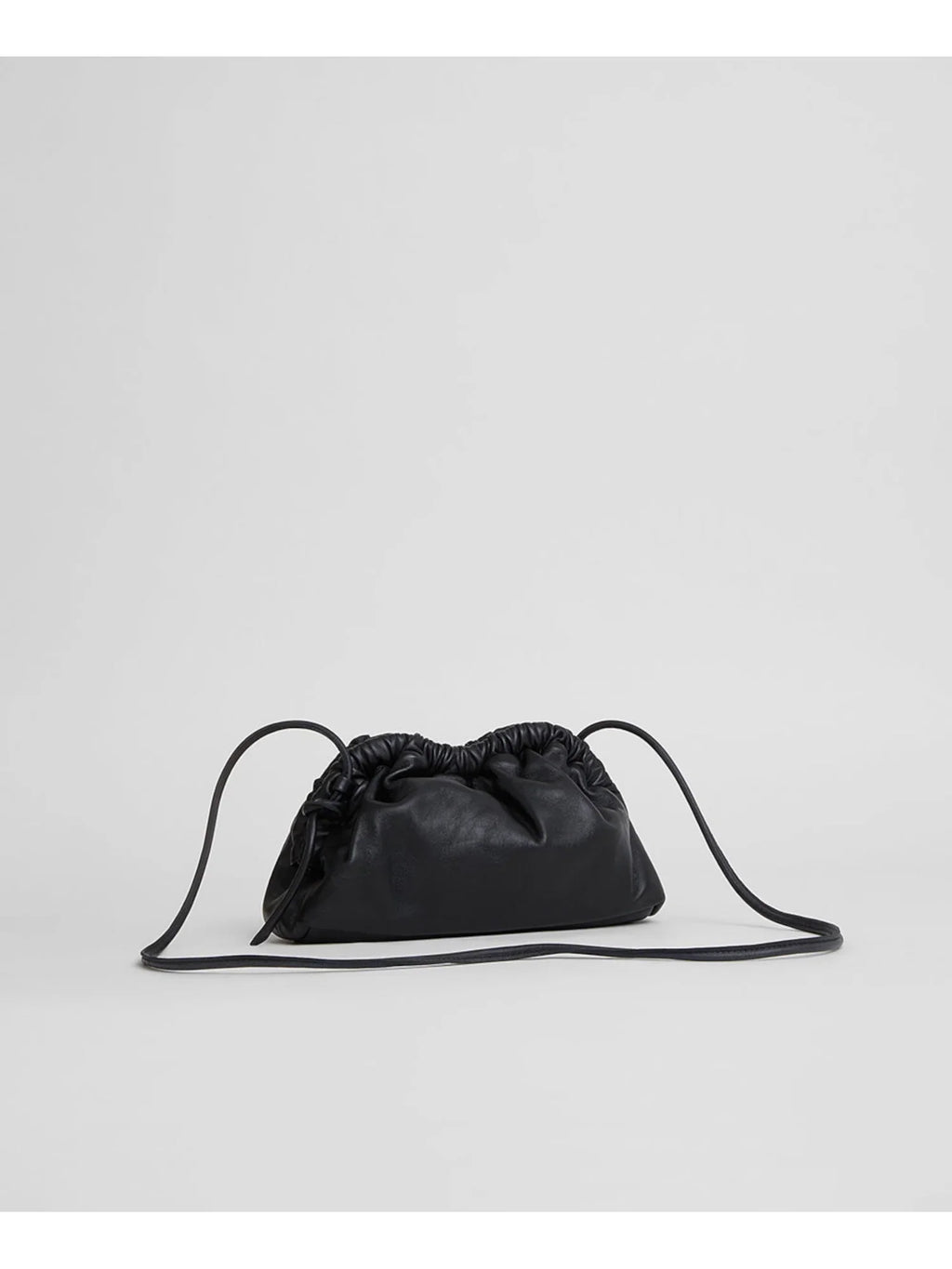 Handbag Purse Strap GAVRIEL MANSUR Solid Women's Single Leather Clutch Black