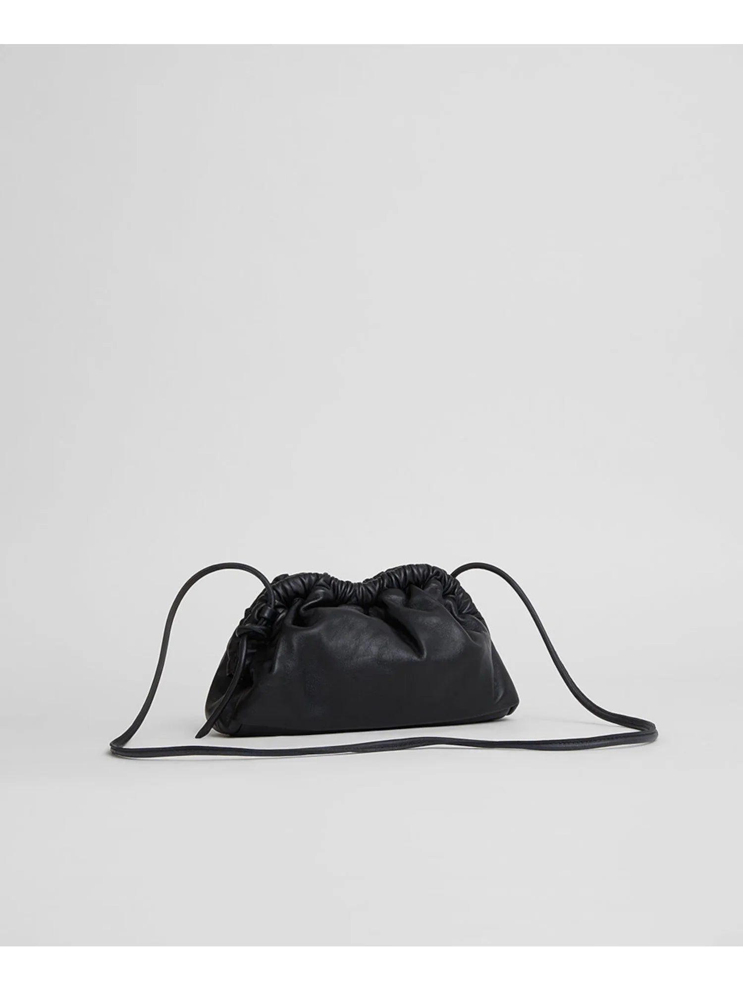 Handbag Purse Strap GAVRIEL MANSUR Solid Women's Single Leather Clutch Black