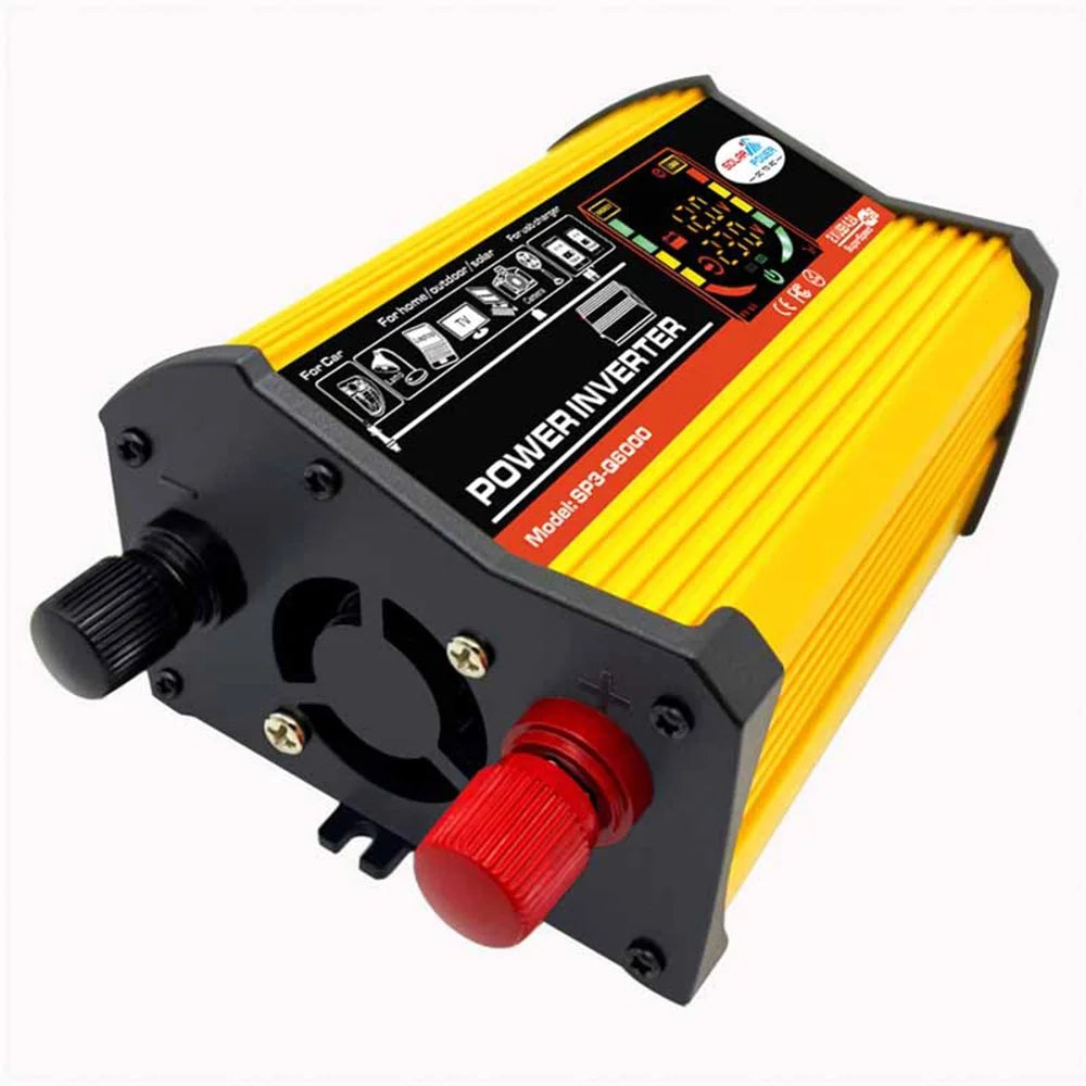 Ports 2 Charging DC12V-AC220V Charger Wave USB ALLTIMES Intelligent 500W Sine Car Adapter Power Inverter Modified Fast Digital 6000W Reted Display Converter Auto