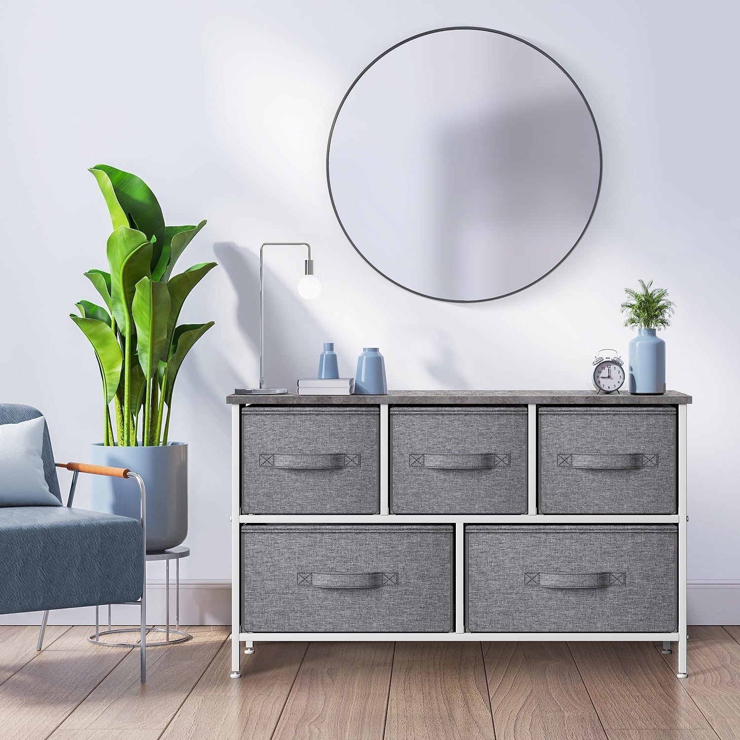 Storage Cube Grey Dresser -