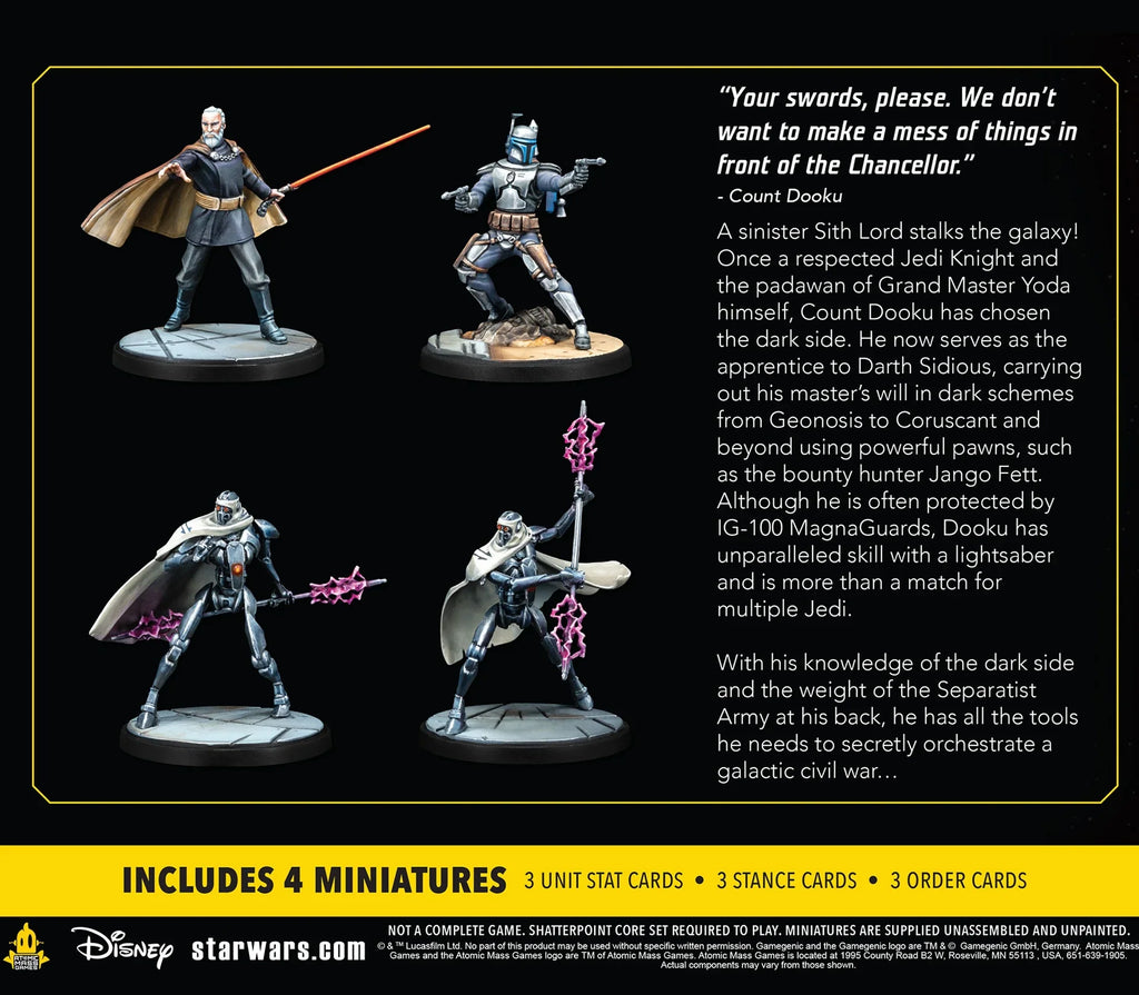 Shatterpoint Twice the Count Star Pack Pride: Wars: Squad Dooku -