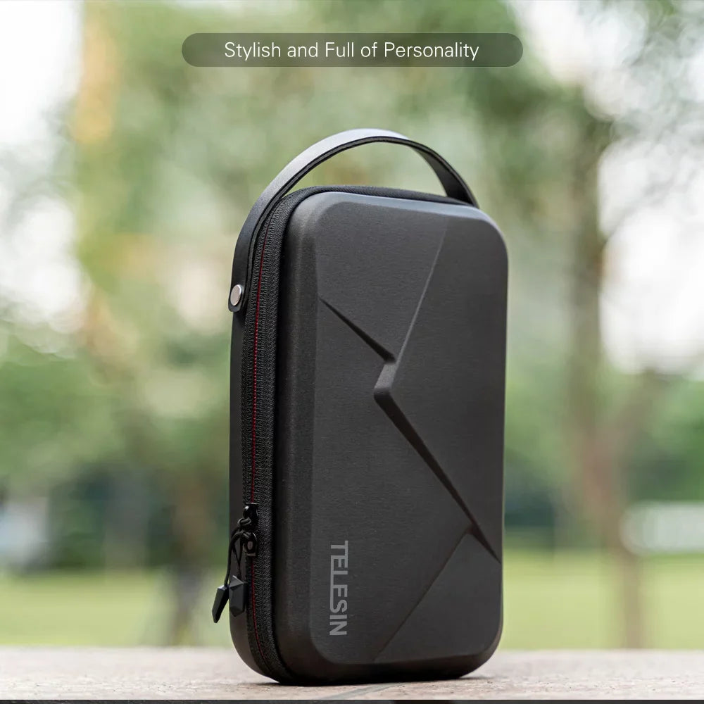 with and TELESIN DJI DIY Box Storage Camera Waterproof Accessories Portable EVA 8/7/6/5 Pocket OSMO - Action Case Compatible Action, OSMO Storage