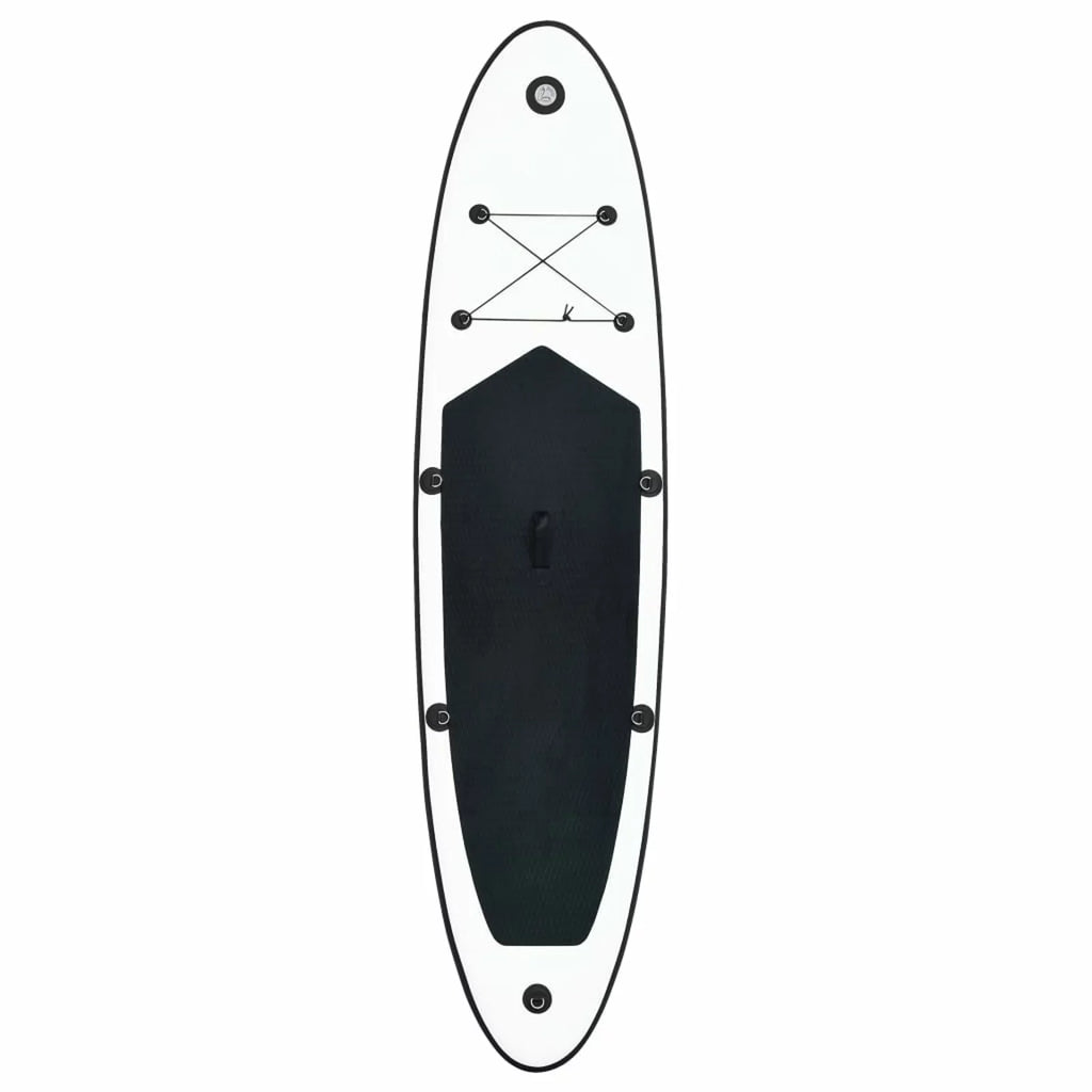 White OWSOO and Black Inflatable Set Board Paddle