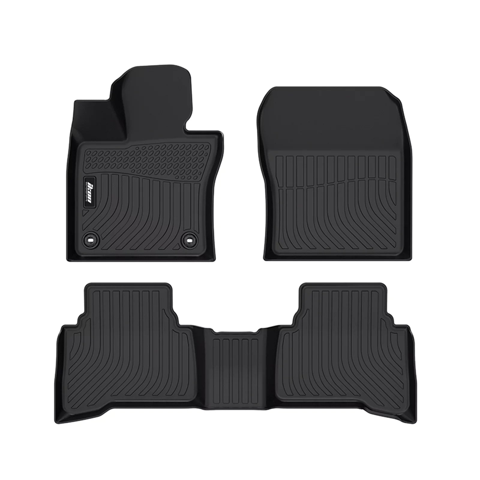 With 2nd Toyota Floor Mat climate 2023-2024 Motorsports Liner Protector , Plastic All Front TPE Prius Black Carpets 1st Ikon Row Mats 3D & Thermo 4PC Trunk Rear Compatible Molded Elastomer Pad