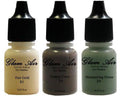 Airbrush &amp; Green, Fair E9shimmery Gold Eyeshadow Copper Fl. s-E1 of Cocoa, Bottles Fair Oz. Set E4Copper (3) Green, of Cocoa, Shimmery Air Three liquid-based Glam 0.25 Gold