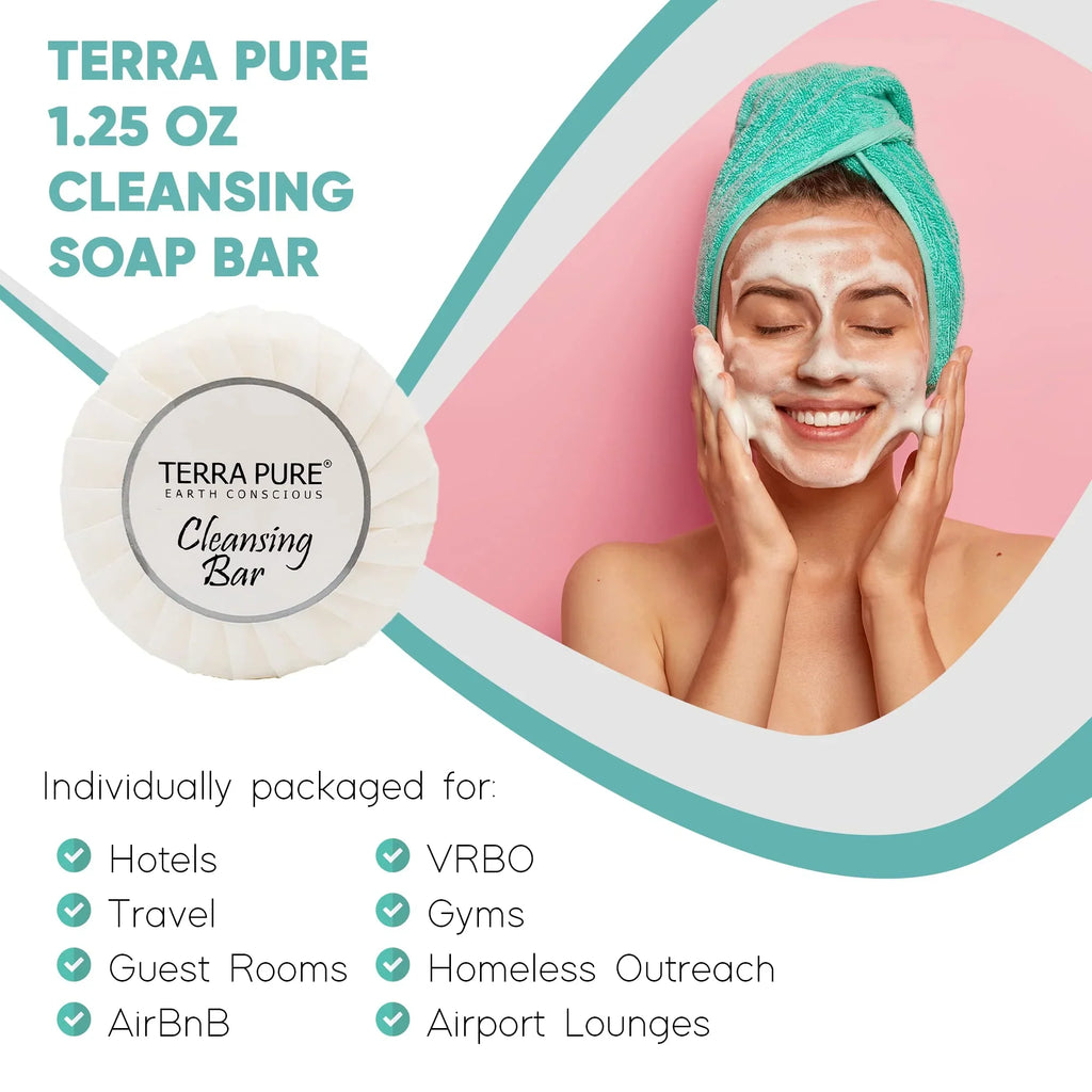 Terra Bar (Pack Oil dimension Hotel Olive Soap, Aloe 1.25 oz and Travel of 100) Amenities, Pure