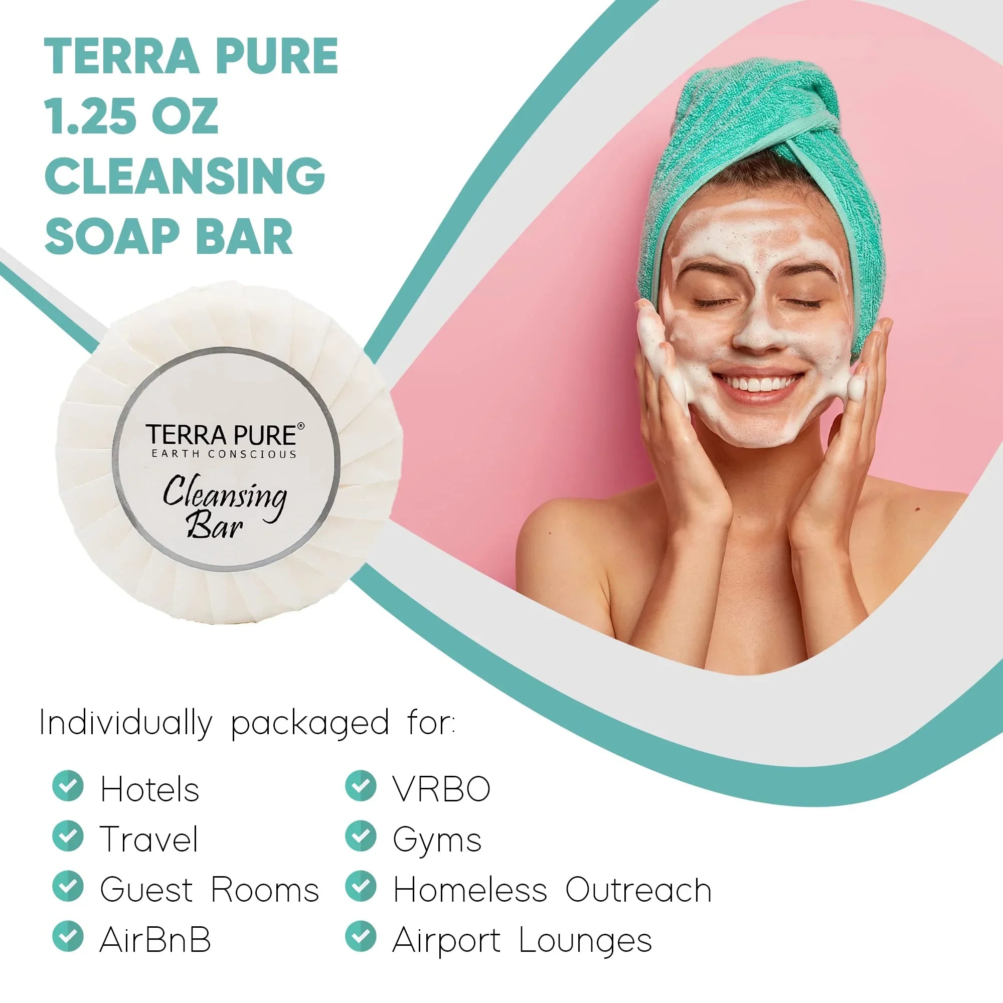 Terra Bar (Pack Oil dimension Hotel Olive Soap, Aloe 1.25 oz and Travel of 100) Amenities, Pure
