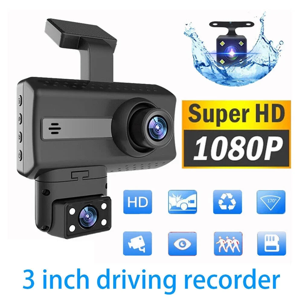 Camera G Rear Dash Video Front and 1080P Car DVR Onemayship Recorder Cam Dual Sensor Lens