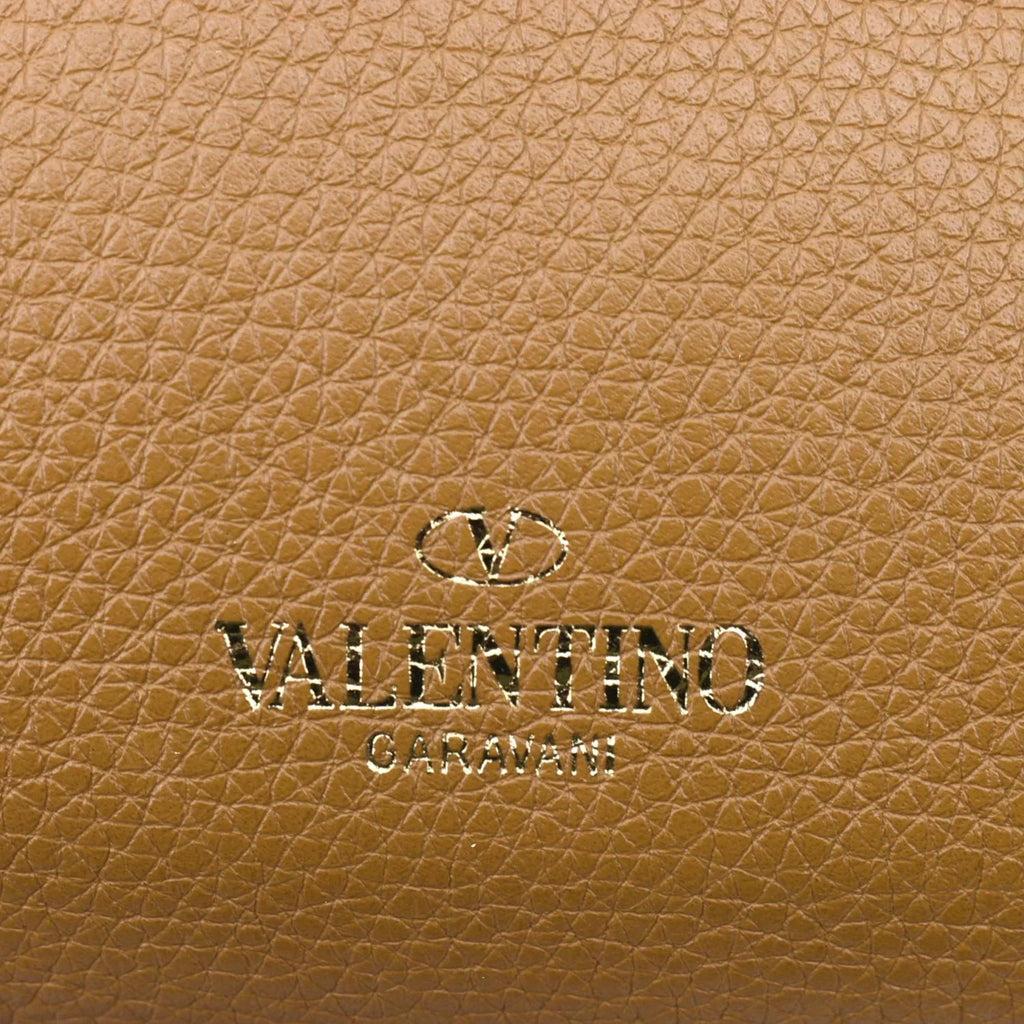 Camel Pre-Loved Spike Belt Bag Leather VALENTINO
