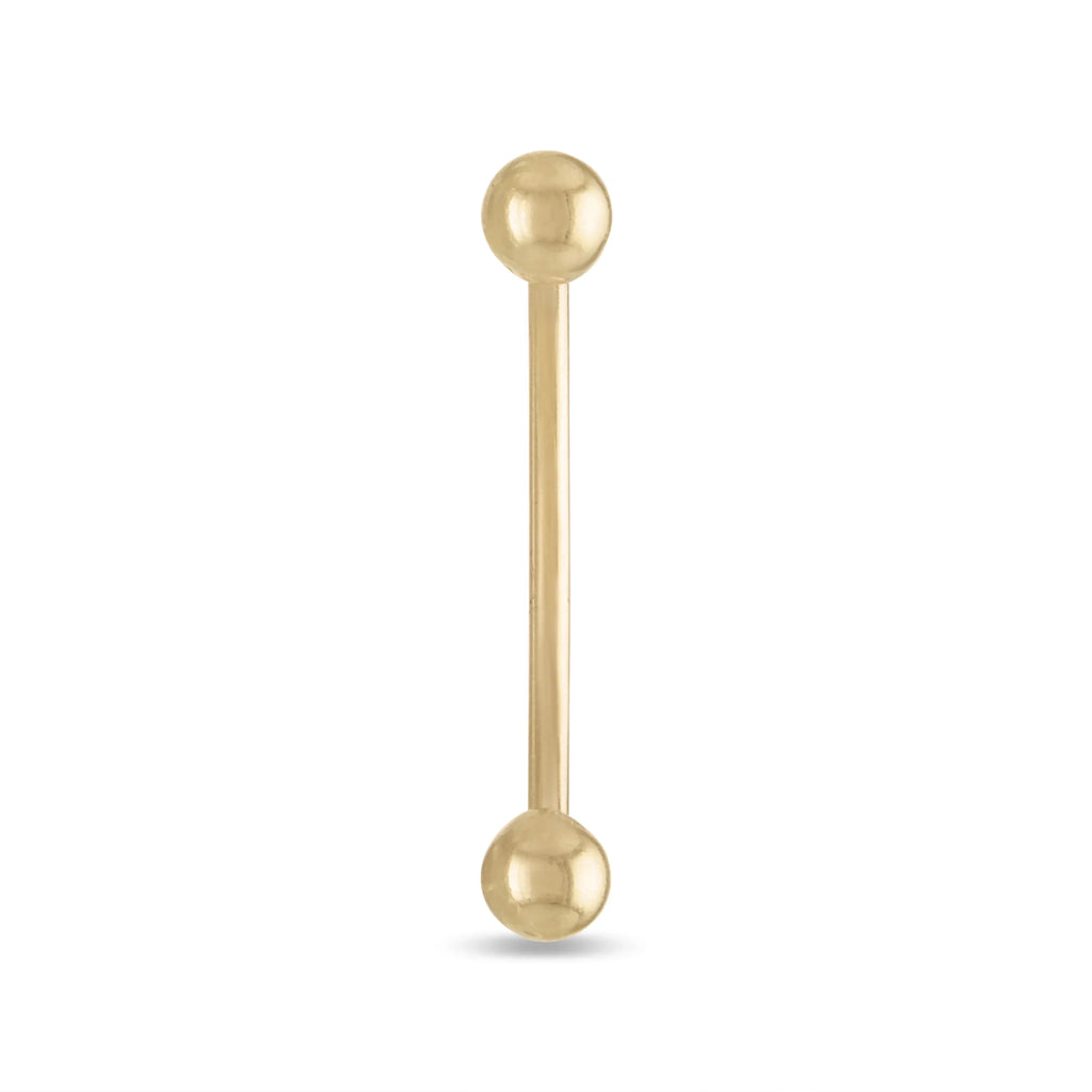 10k Solid Barbell Gold Yellow