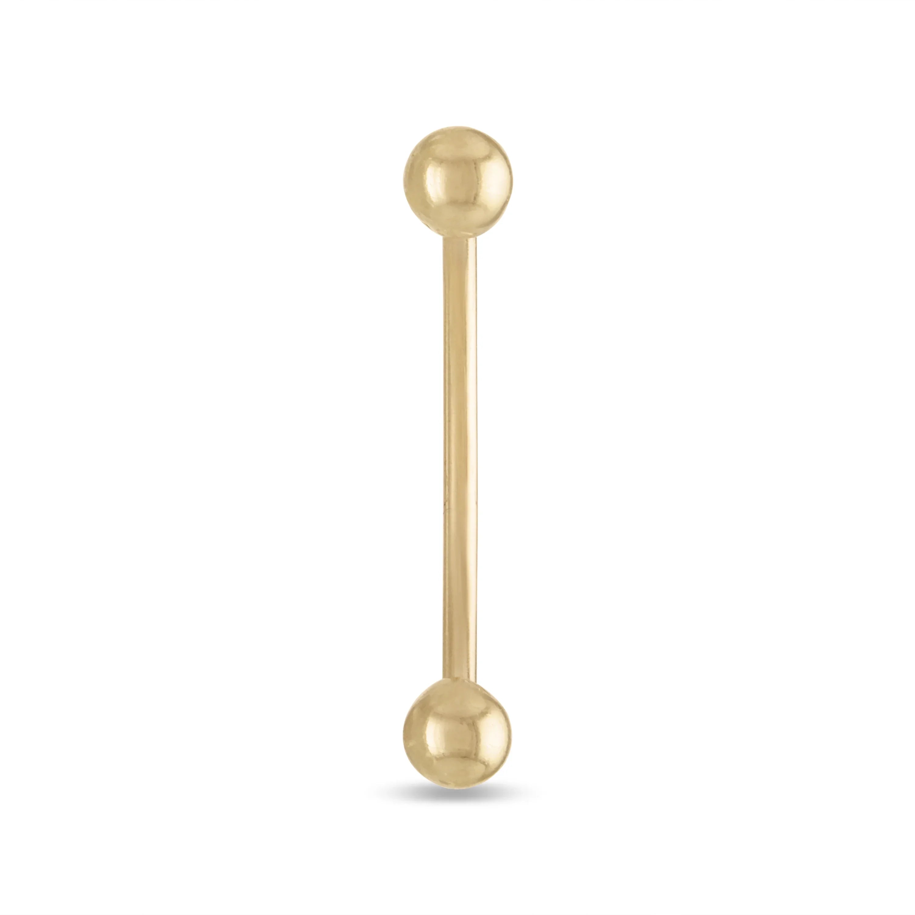 10k Solid Barbell Gold Yellow