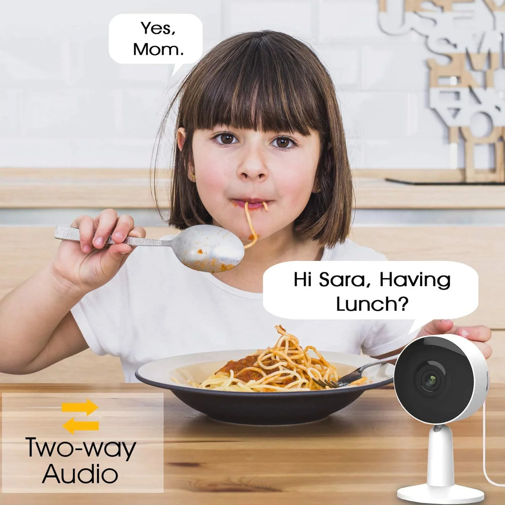 1080p Surveillance Indoor Home (2-Pack) , Camera and 2-Way Camera HD Phone Audio Arenti Vision APP Security IN1 Night Wifi
